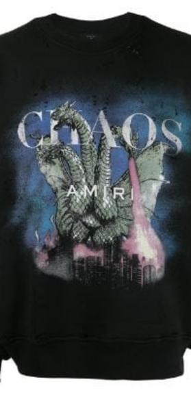 Amiri Chaos City Dragon Sweatshirt - Picture 1 of 4